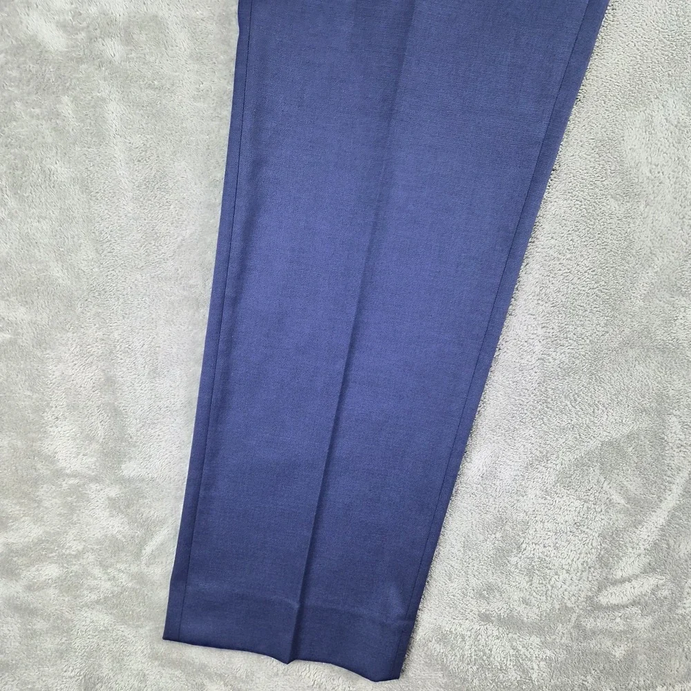Banana Republic Pants Mens 36x30 Tan Plaid 100% Cotton Flat Front Dress Chino